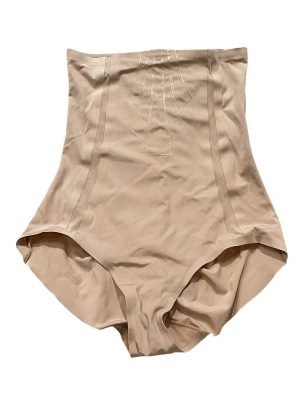 CHANTELLE Shapewear Brief Size Medium Beige High Waist Shaping Bodycon